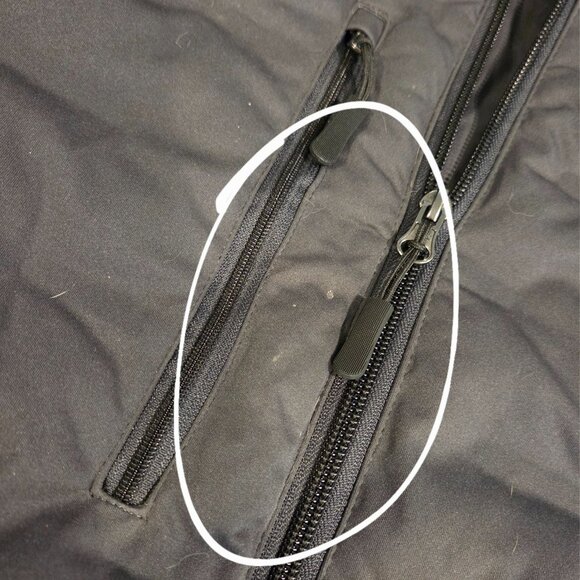 North End Loft Puffer Coat Geek Squad Logo Gray Mens Sz L - Picture 10 of 16